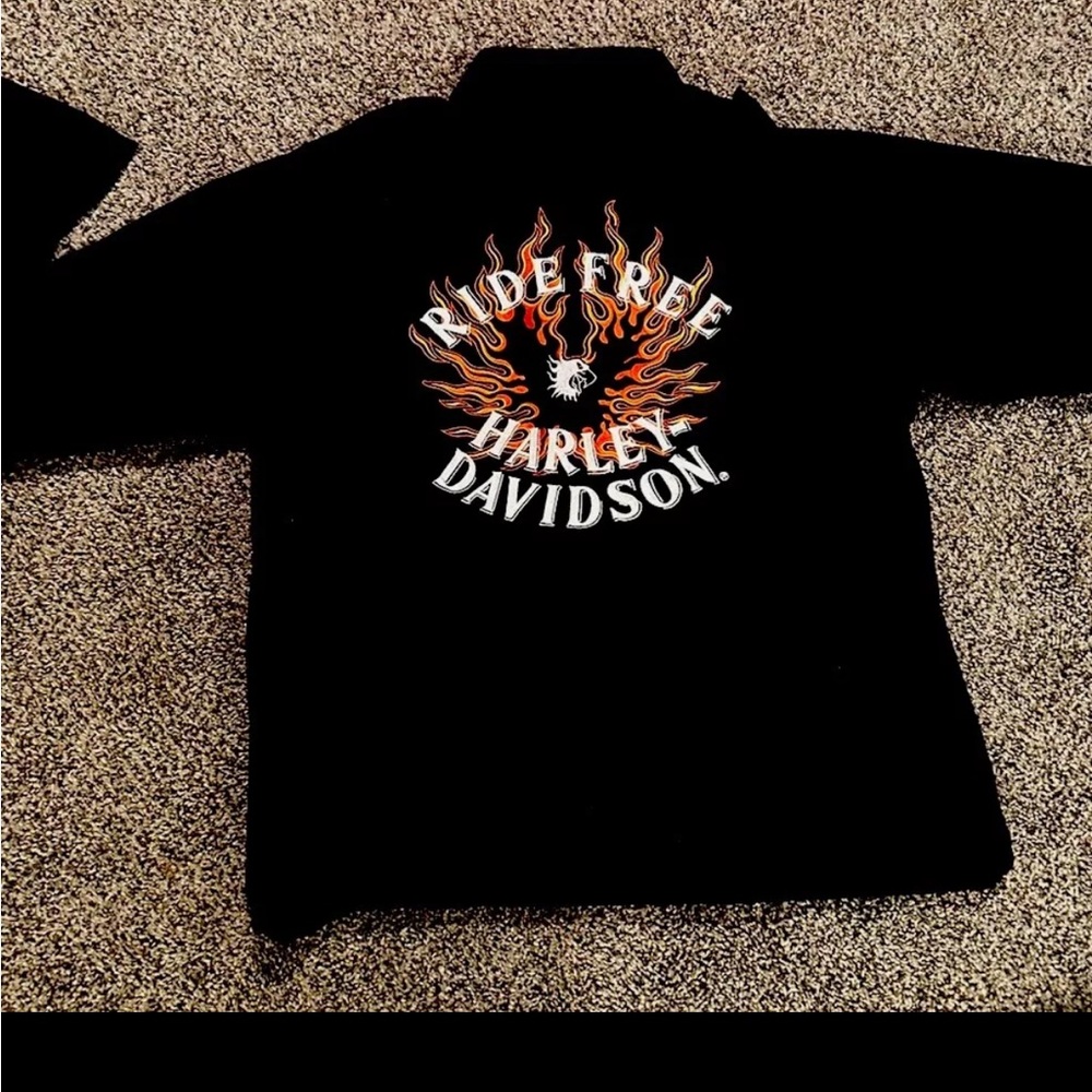 Harley Davidson Button Up